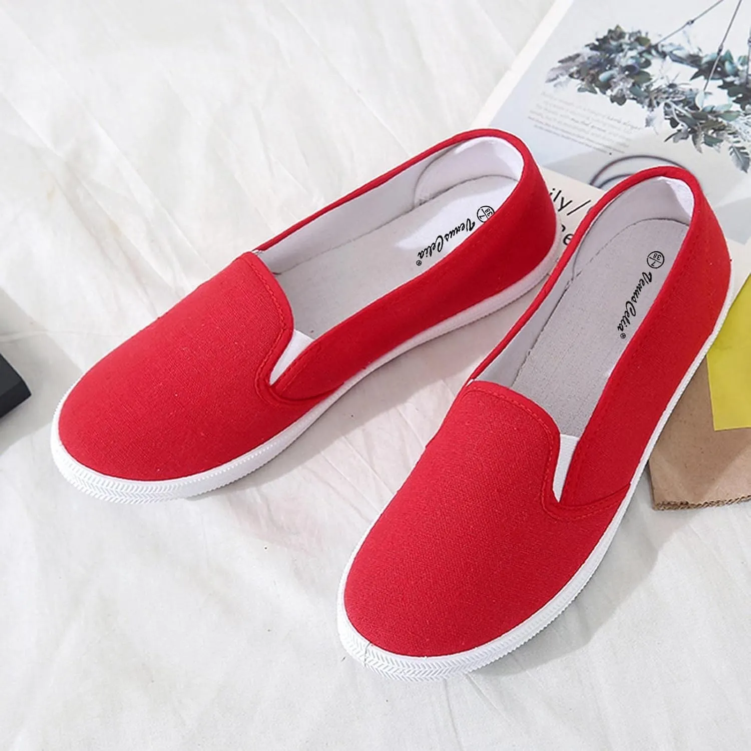 Women Orthopedic Sneakers Platform Wedge Sneakers Loafers Walking Shoes Slip On Breathable Lightweight Fashion Sneakers
