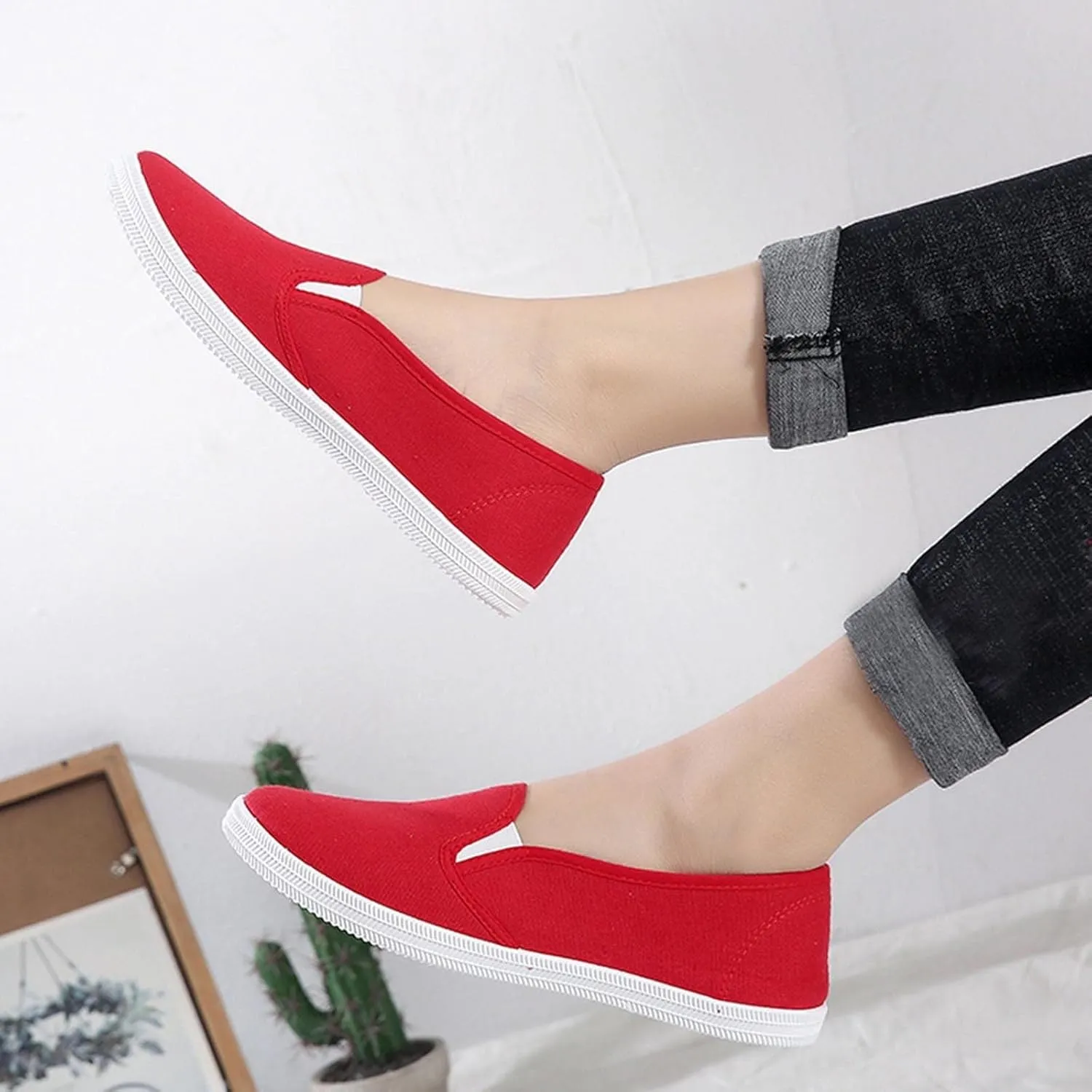Women Orthopedic Sneakers Platform Wedge Sneakers Loafers Walking Shoes Slip On Breathable Lightweight Fashion Sneakers