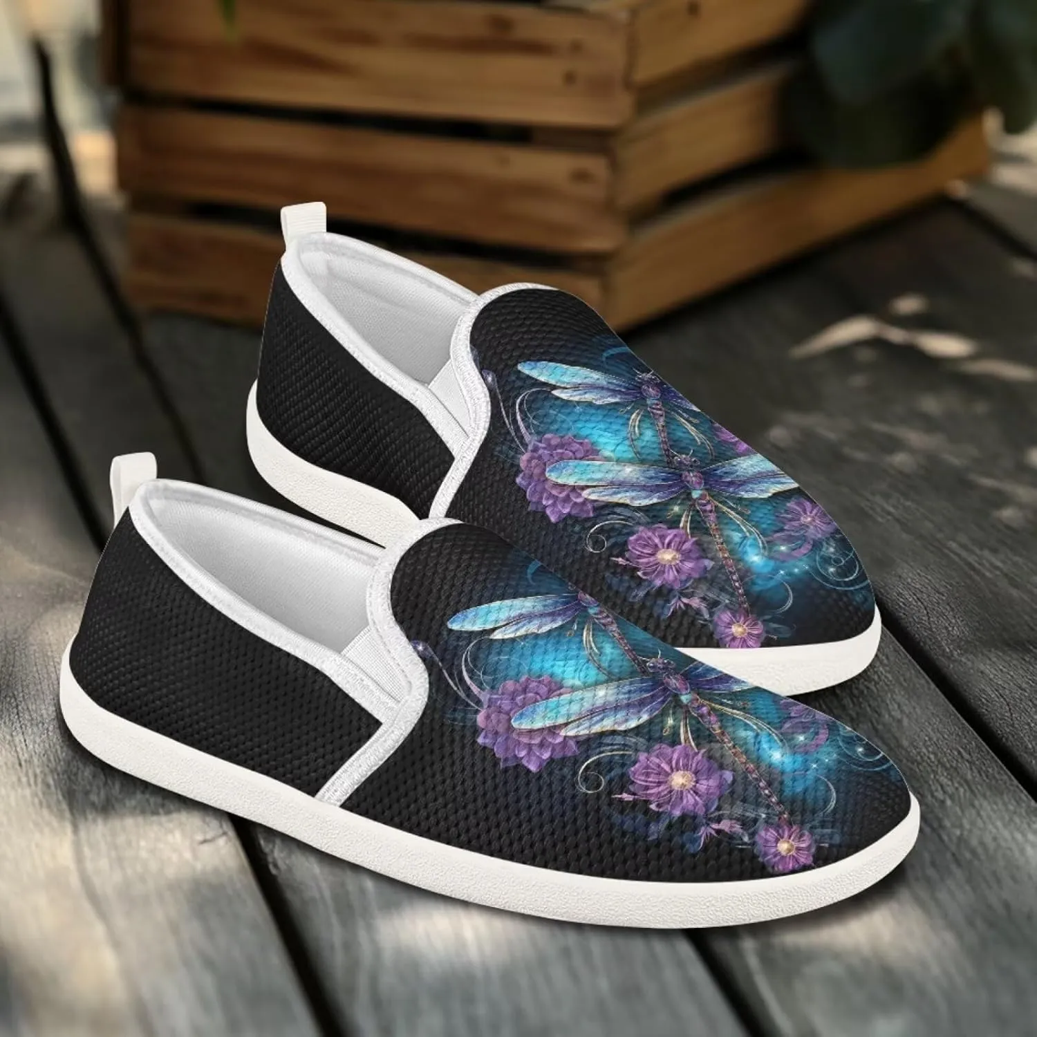 Women Slip on Sneaker Casual Flat Loafers Mesh Breathable Sport Shoes Women’s Work Loafers Athletic Trainers Footwear