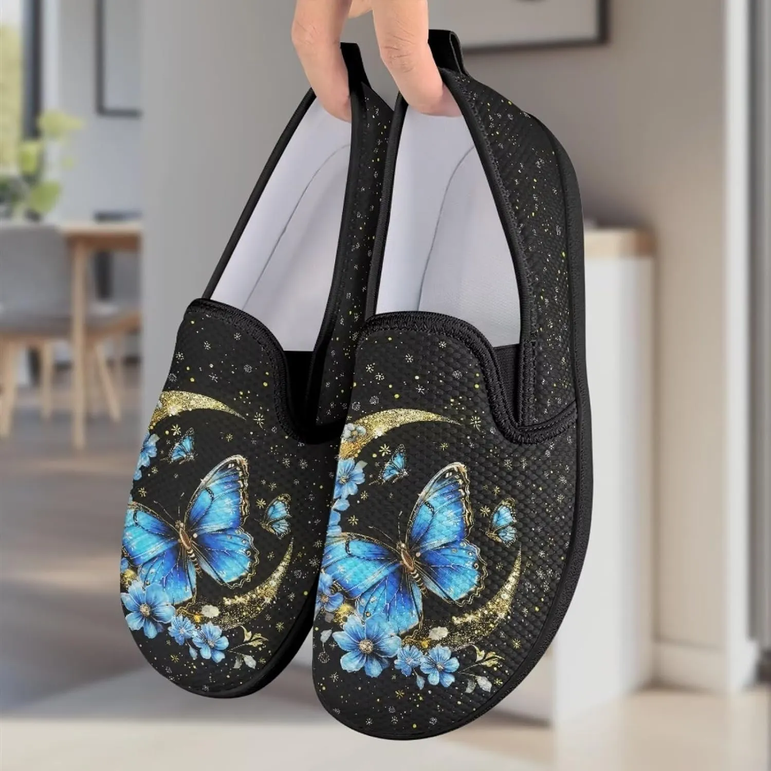 Women Slip on Sneaker Casual Flat Loafers Mesh Breathable Sport Shoes Women’s Work Loafers Athletic Trainers Footwear