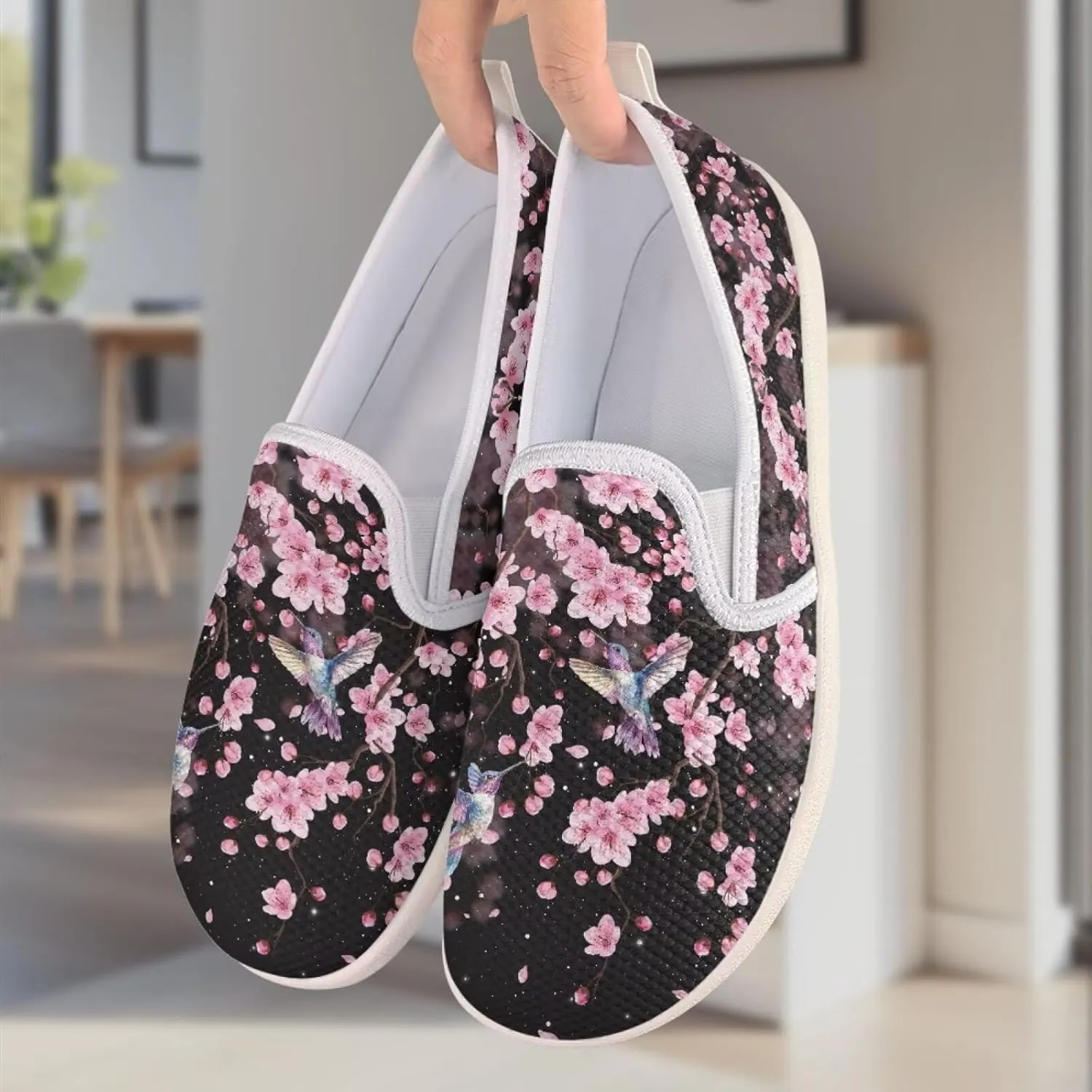 Women Slip on Sneaker Casual Flat Loafers Mesh Breathable Sport Shoes Women’s Work Loafers Athletic Trainers Footwear