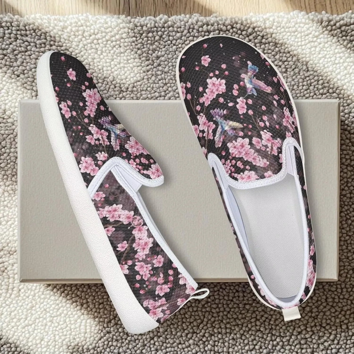 Women Slip on Sneaker Casual Flat Loafers Mesh Breathable Sport Shoes Women’s Work Loafers Athletic Trainers Footwear