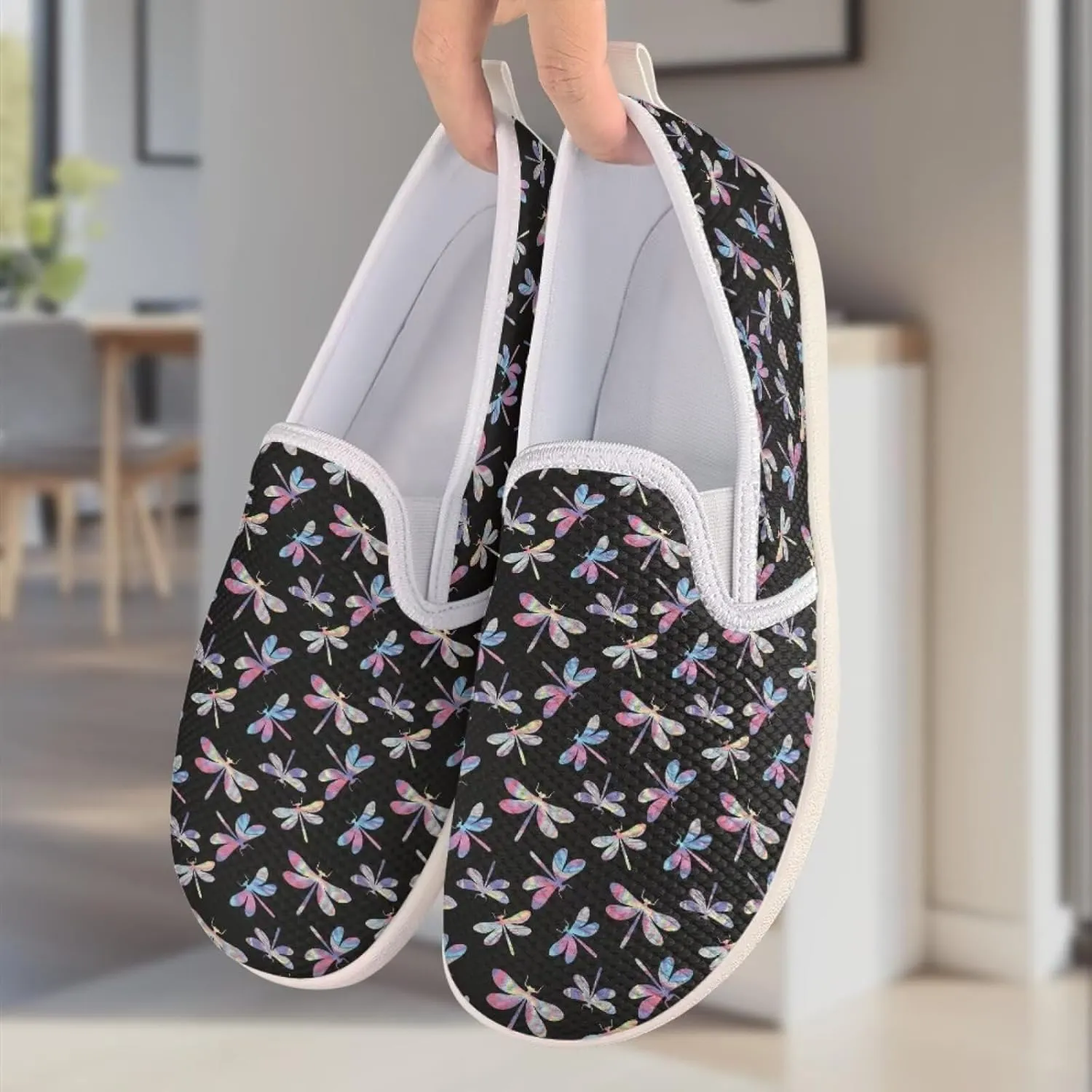 Women Slip on Sneaker Casual Flat Loafers Mesh Breathable Sport Shoes Women’s Work Loafers Athletic Trainers Footwear