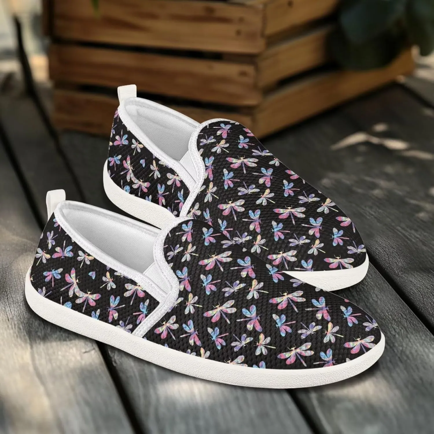 Women Slip on Sneaker Casual Flat Loafers Mesh Breathable Sport Shoes Women’s Work Loafers Athletic Trainers Footwear