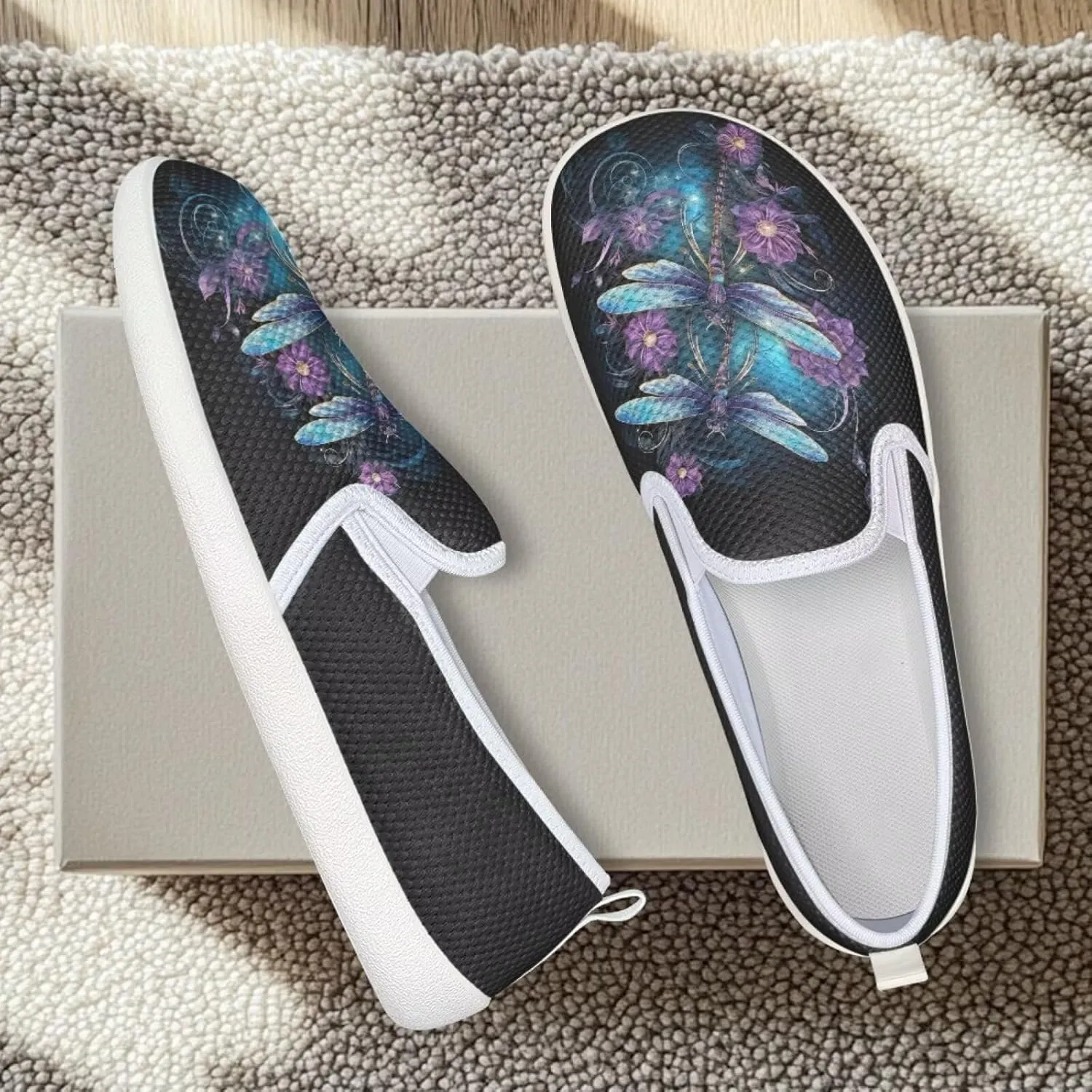 Women Slip on Sneaker Casual Flat Loafers Mesh Breathable Sport Shoes Women’s Work Loafers Athletic Trainers Footwear
