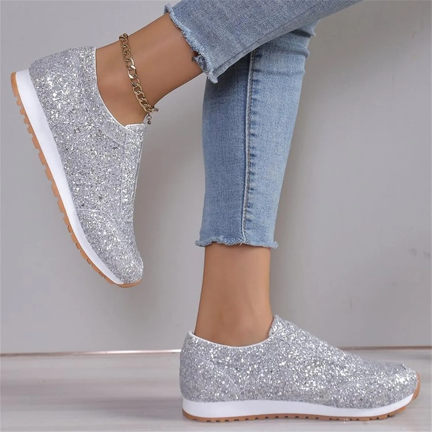 Womens Fall Shoes Womens Shoes Sneakers Slip On Women Loafers Shoes for Work Closed Back Lightweight Breathable Christmas Shoes for Women Loafers for Women Casual