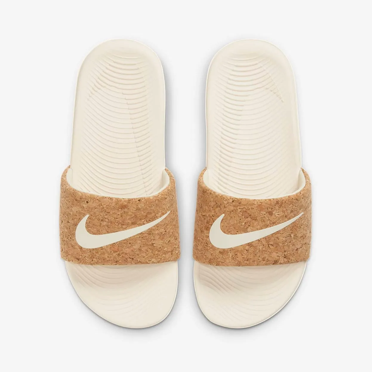Women's / GS Nike Kawa Slide SE "Cork" (Pearl White)(DA2638-200)