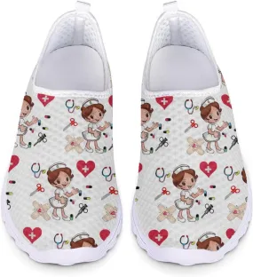 Womens Walking Shoes Casual Workout Running Sneakers Tennis Mesh Loafers
