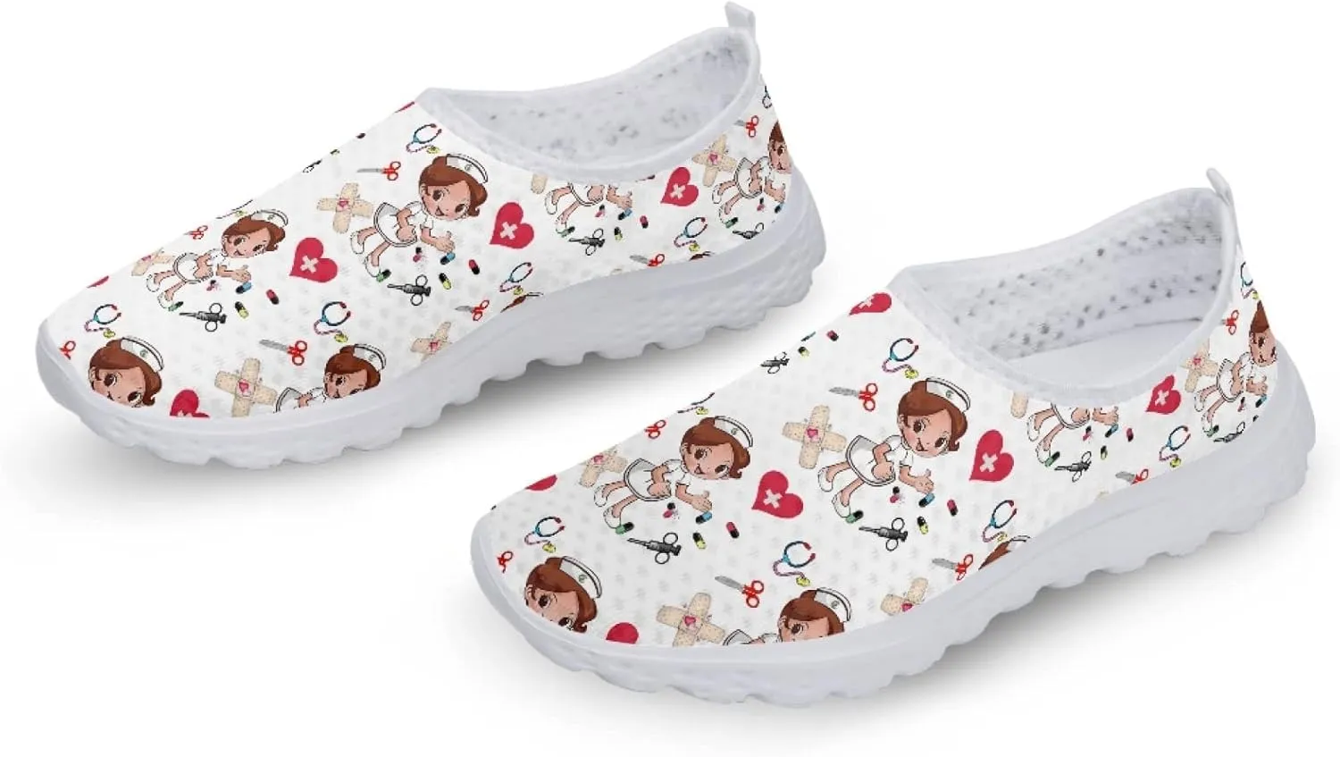 Womens Walking Shoes Casual Workout Running Sneakers Tennis Mesh Loafers